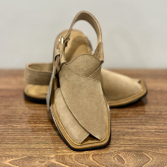 GT Signature Sued Peshawari Handmade (Beige Camel)