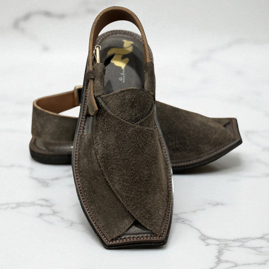 Sued Cut Shape (Dark Brown)