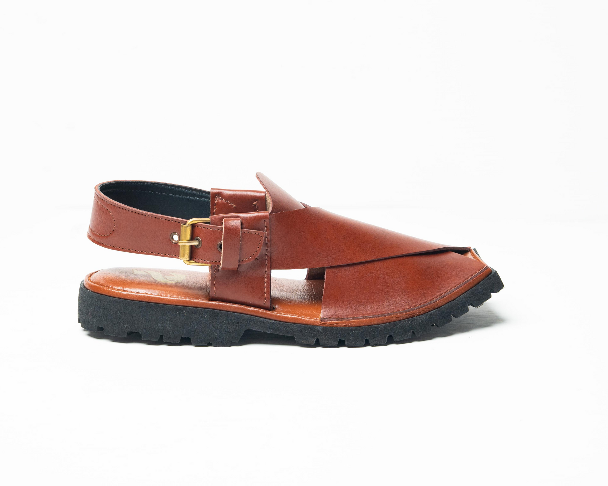 Traditional kaptaan chappal in burgundy leather