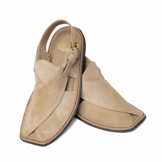 Suede Round Shape (camel colour)