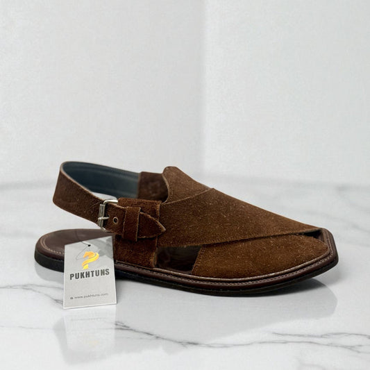 GT Signature Sued Peshawari Handmade (Dark Brown)