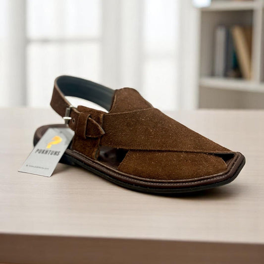 GT Signature Sued Peshawari Handmade (Chocolate Brown)