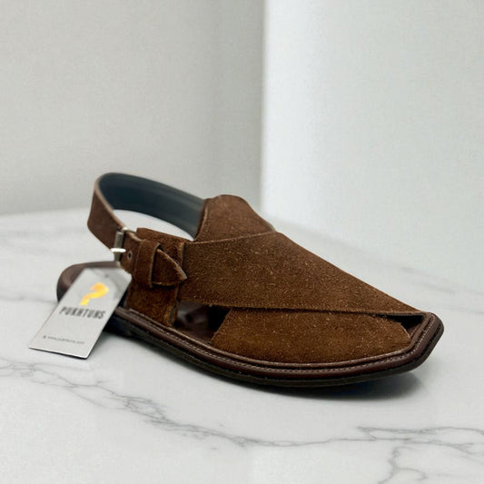 GT Signature Sued Peshawari Handmade (Dark Brown)