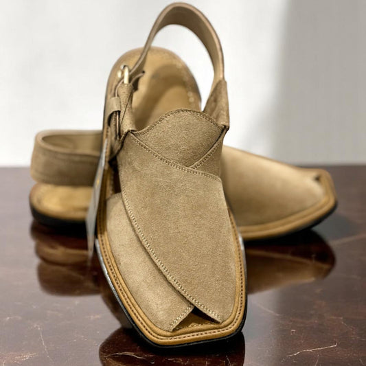 GT Signature Sued Peshawari Handmade (Beige Camel)
