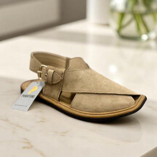 GT Signature Sued Peshawari Handmade (Beige Camel)