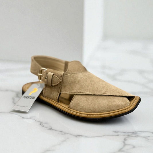 GT Signature Sued Peshawari Handmade (Beige Camel)