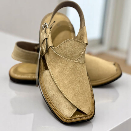 GT Signature Sued Handmade Peshawari (Mustard Camel)