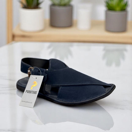 Sued Round Shape (Dark Blue)