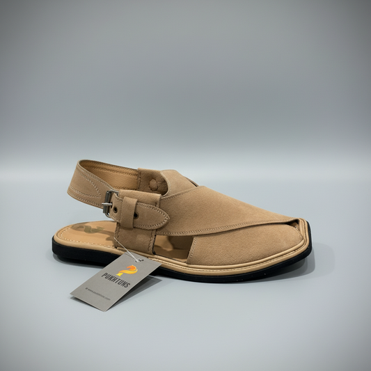 GT Signature Sued (off white Camel) Handmade Peshawari